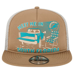 Miami Dolphins New Era Meet Me 9FIFTY Snapback Hat - Tan online