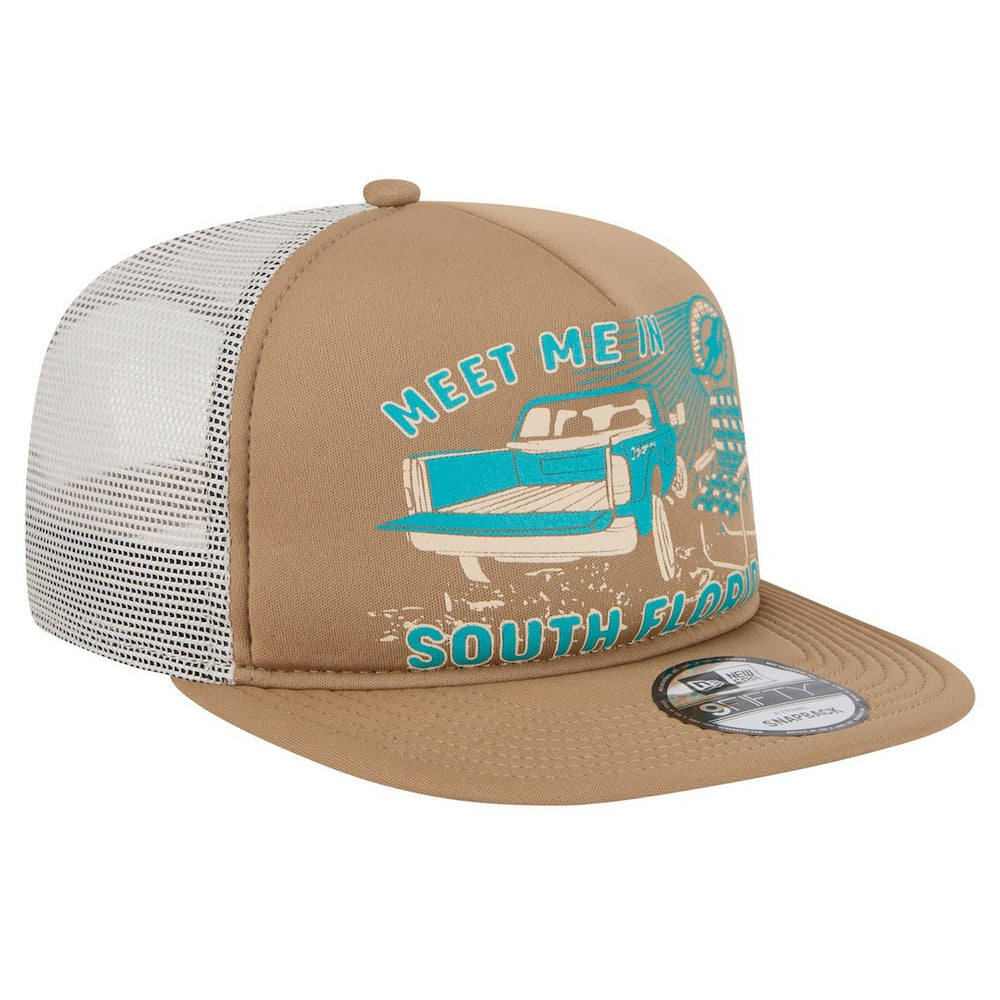 Miami Dolphins New Era Meet Me 9FIFTY Snapback Hat - Tan online