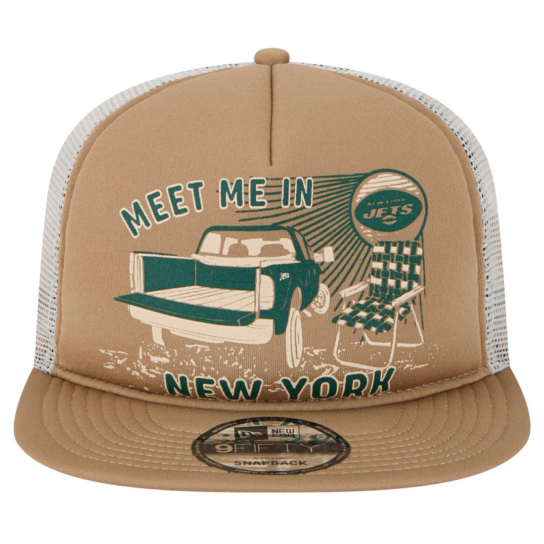 New York Jets New Era Meet Me 9FIFTY Snapback Hat - Tan outlet