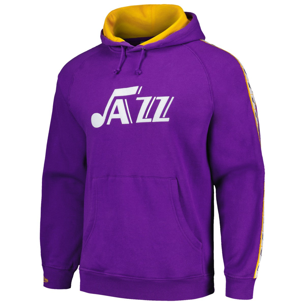 Utah Jazz Hardwood Classics Nights Raglan Pullover Hoodie - Purple outlet