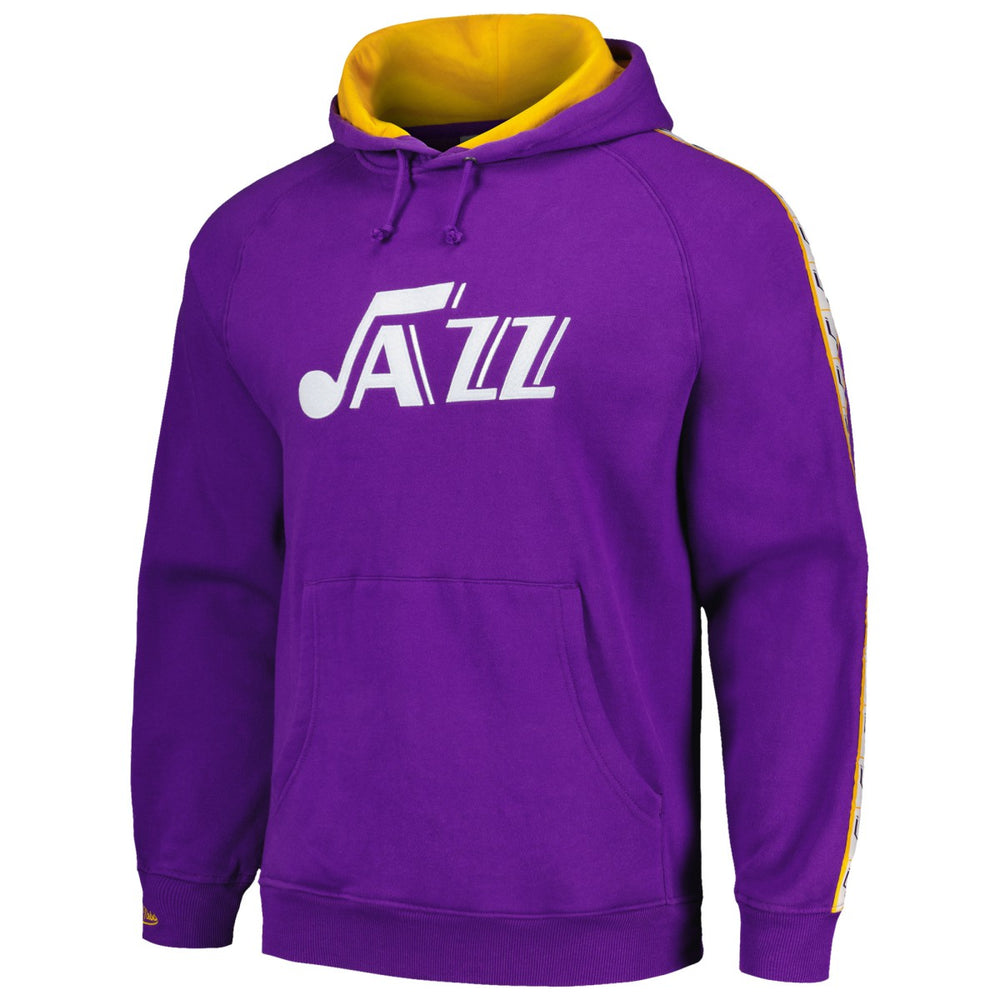 Utah Jazz Hardwood Classics Nights Raglan Pullover Hoodie - Purple outlet