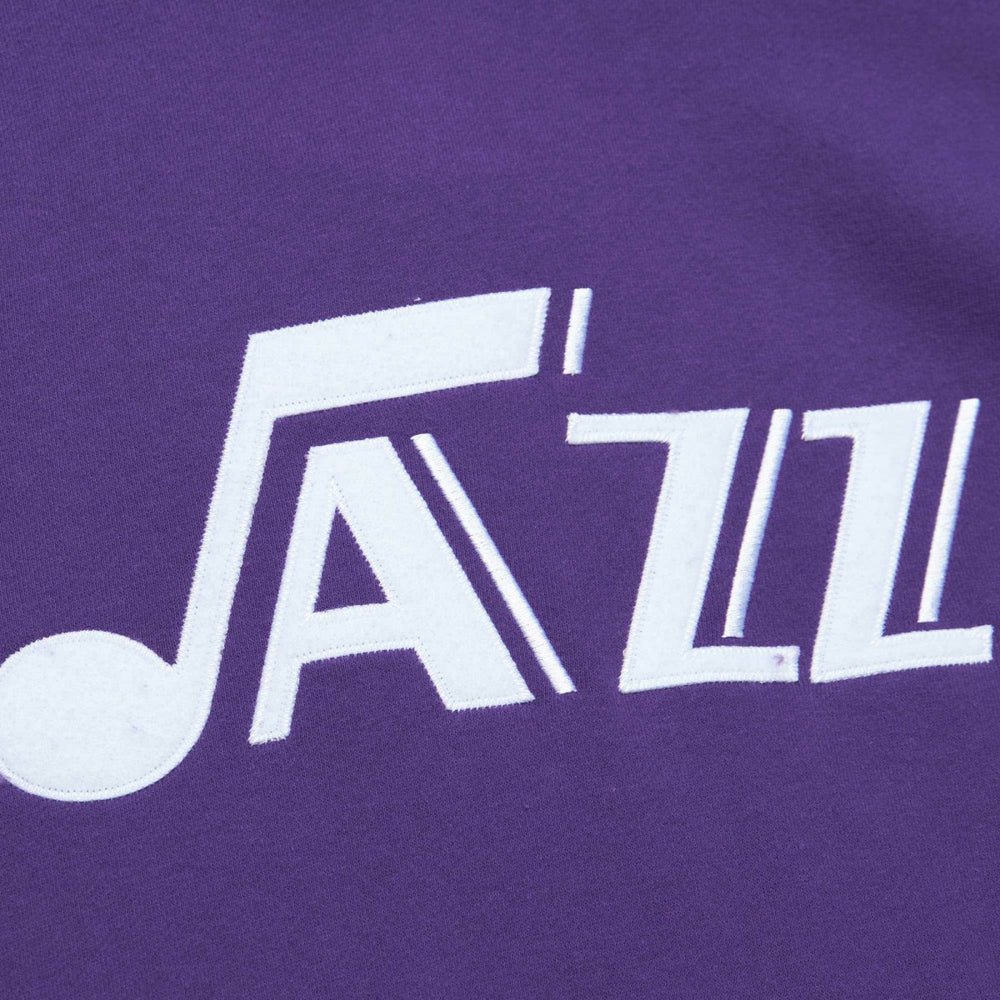 Utah Jazz Hardwood Classics Nights Raglan Pullover Hoodie - Purple outlet