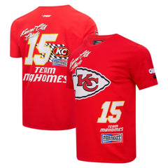 Patrick Mahomes Kansas City Chiefs Pro Standard Fast Lane Name & Number Player T-Shirt - Red on sale