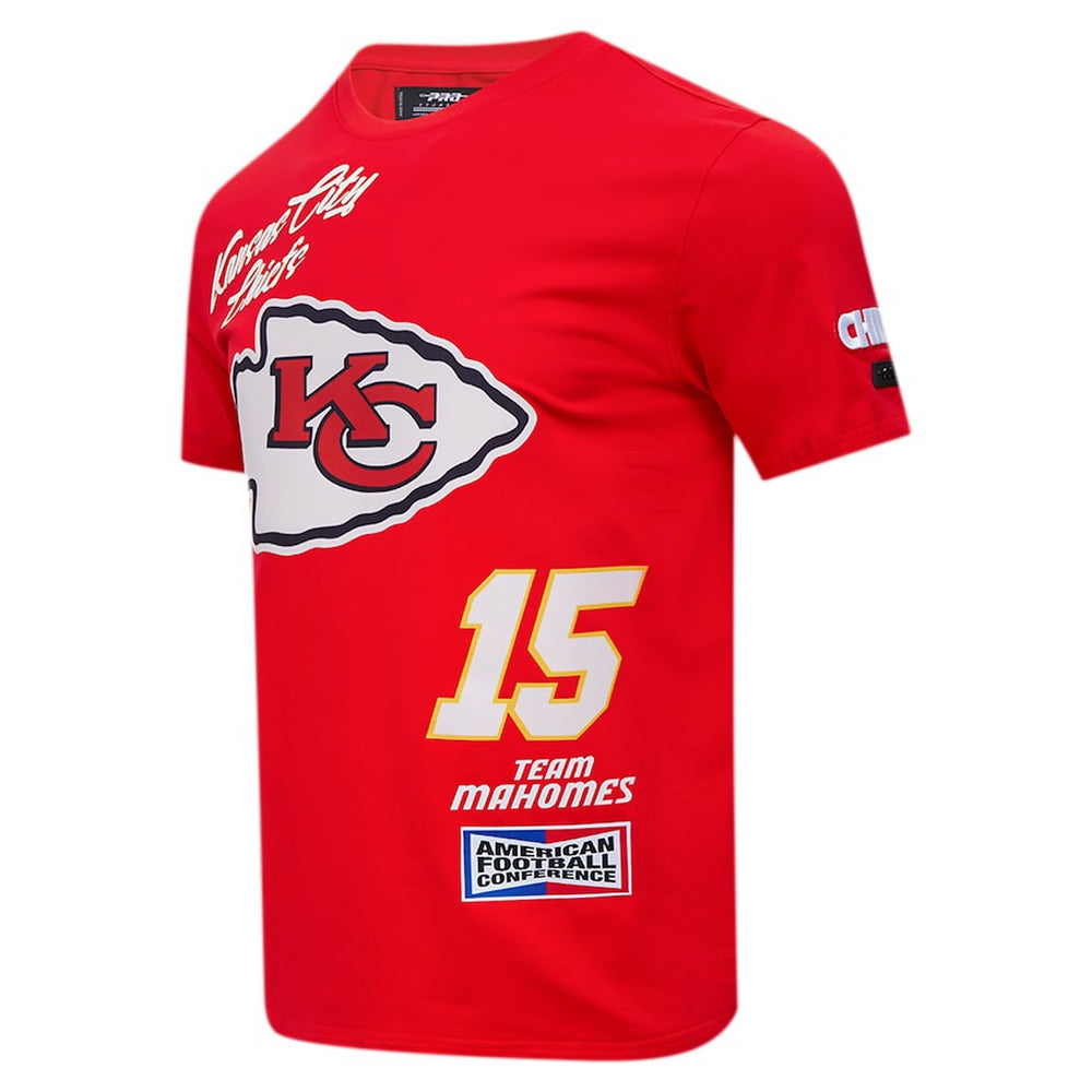 Patrick Mahomes Kansas City Chiefs Pro Standard Fast Lane Name & Number Player T-Shirt - Red on sale