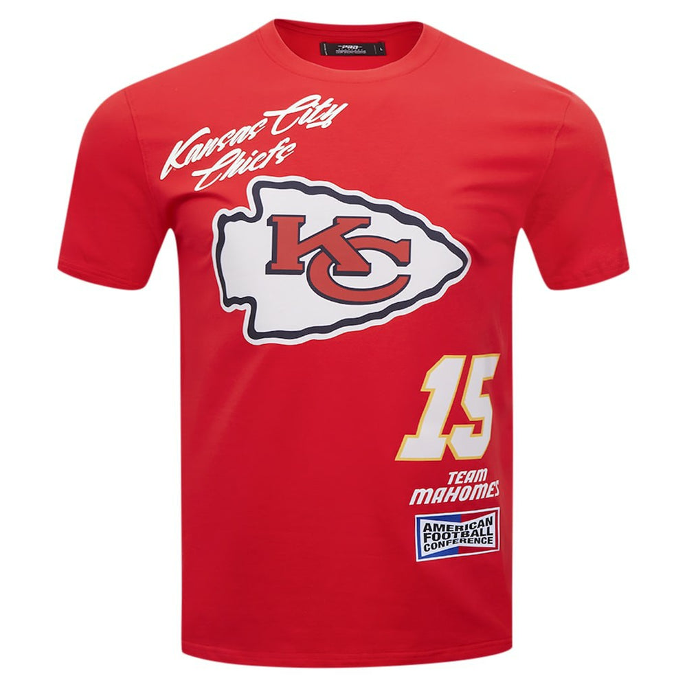Patrick Mahomes Kansas City Chiefs Pro Standard Fast Lane Name & Number Player T-Shirt - Red on sale