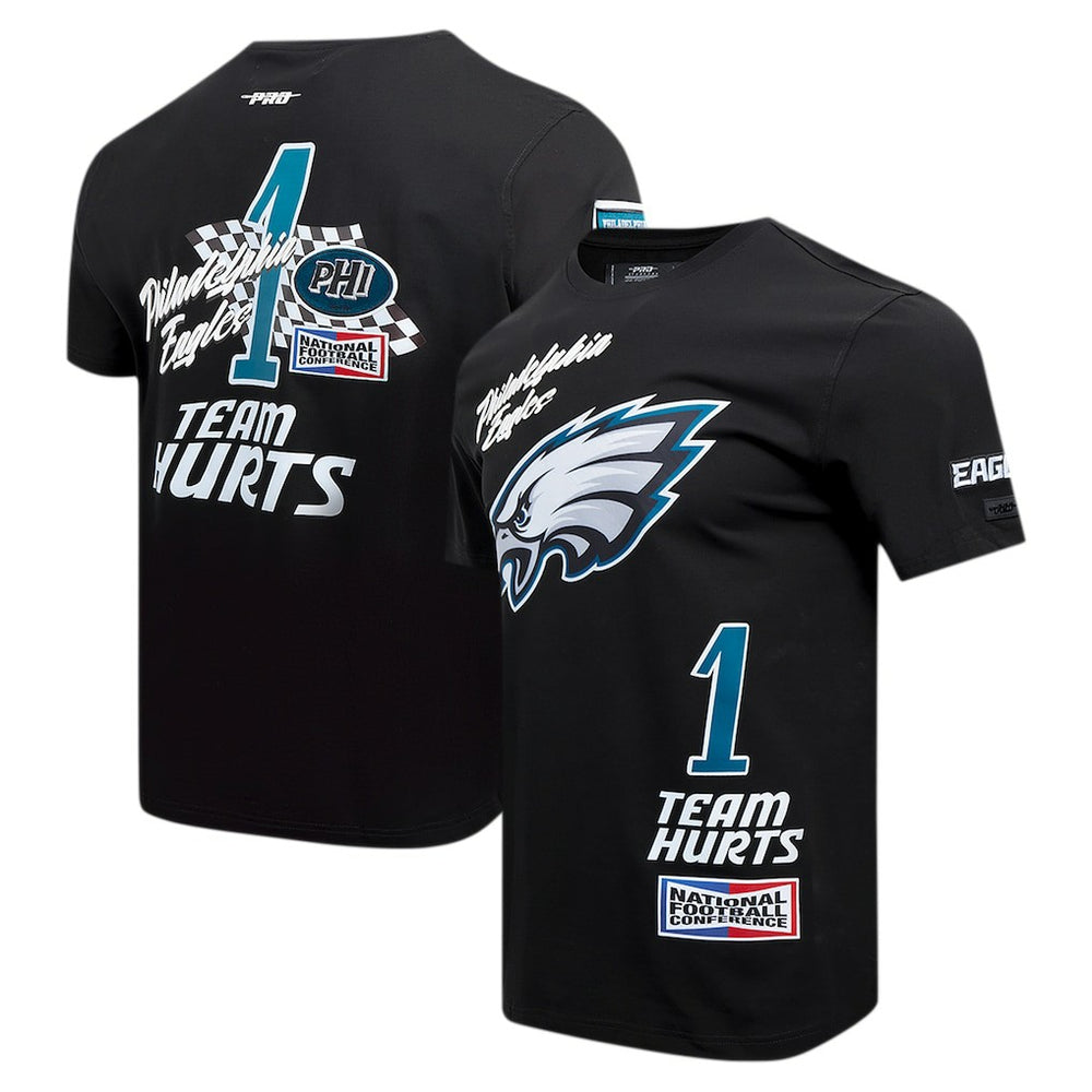 Jalen Hurts Philadelphia Eagles Pro Standard Fast Lane Name & Number Player T-Shirt - Black cheap