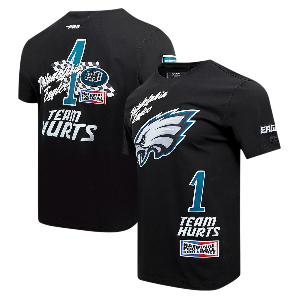 Jalen Hurts Philadelphia Eagles Pro Standard Fast Lane Name & Number Player T-Shirt - Black cheap