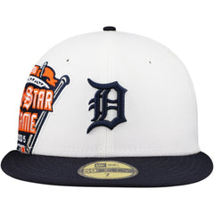 Detroit Tigers Major Sidepatch 59FIFTY Fitted Hat White/Navy