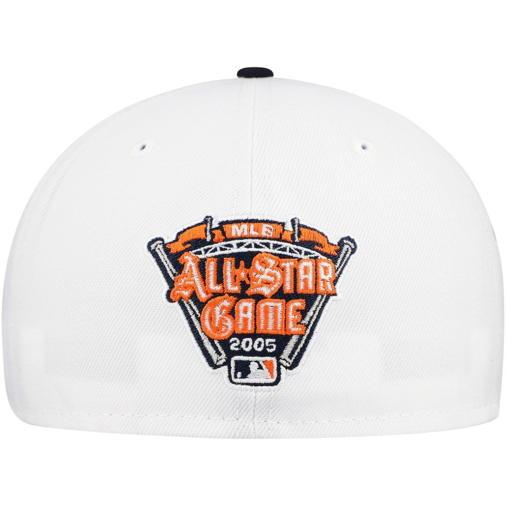 Detroit Tigers Major Sidepatch 59FIFTY Fitted Hat White/Navy