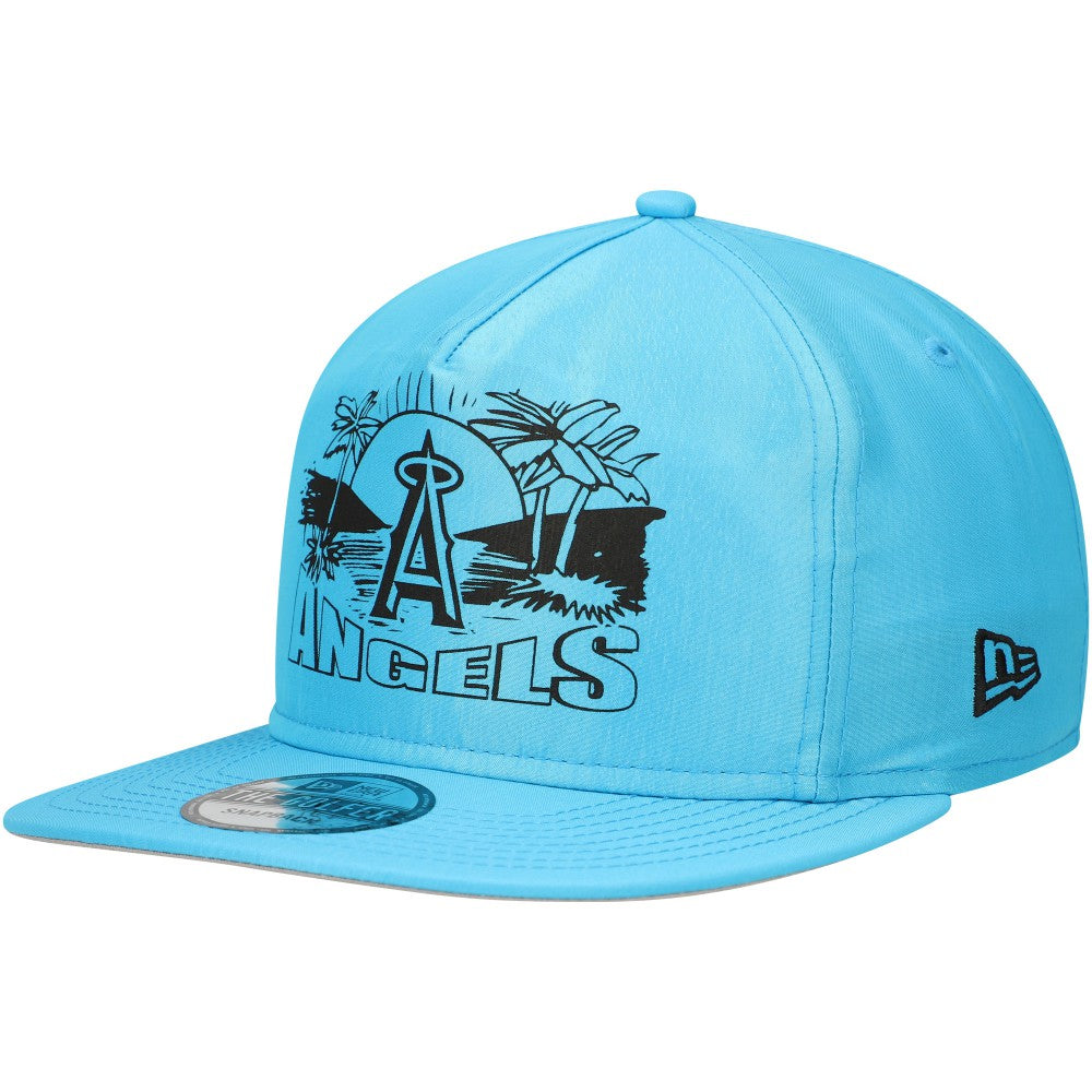 Los Angeles Angels Neon Golfer Snapback Hat Blue