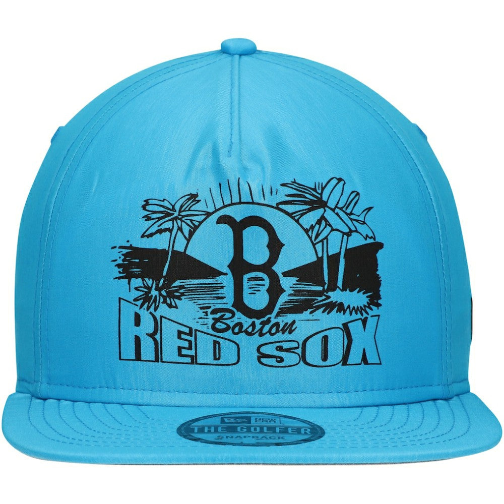 Boston Red Sox Neon Golfer Snapback Hat Blue