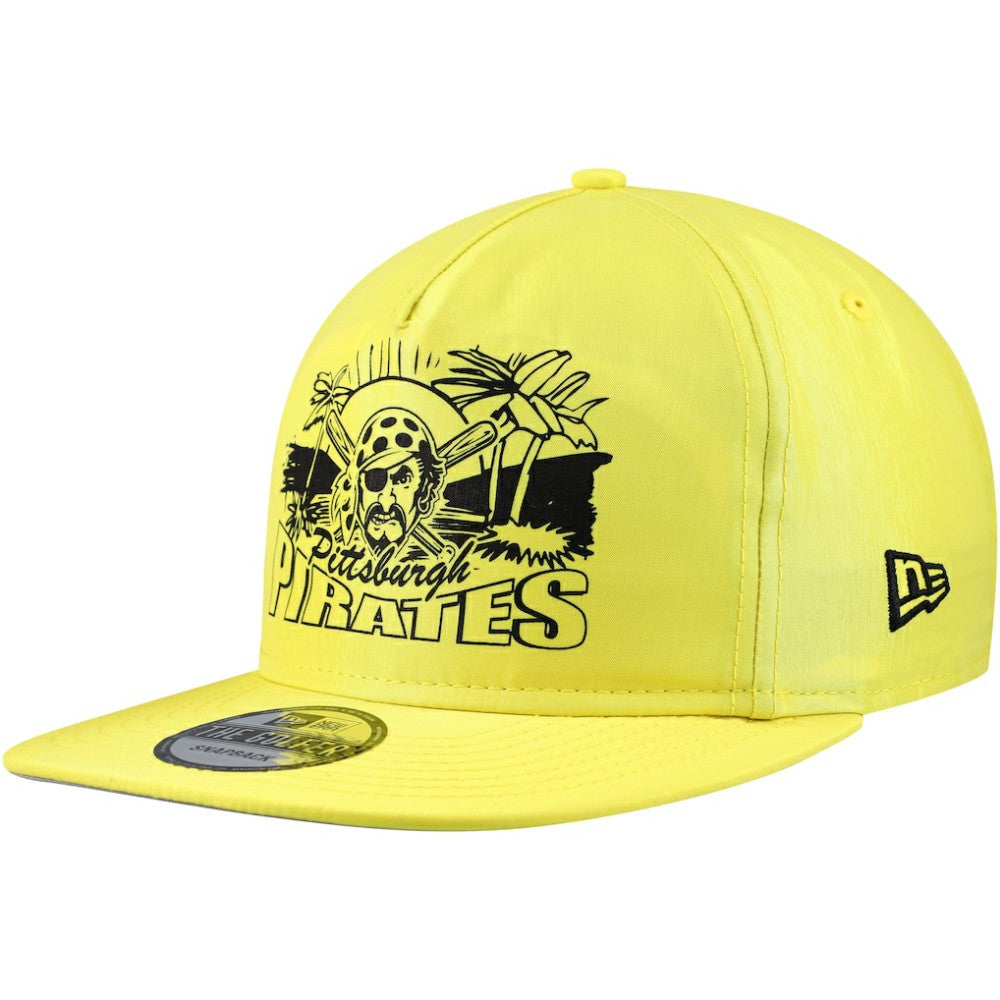 Pittsburgh Pirates Neon Golfer Snapback Hat Yellow