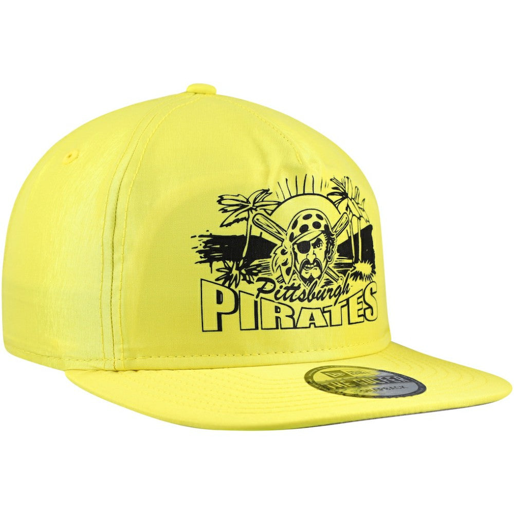 Pittsburgh Pirates Neon Golfer Snapback Hat Yellow