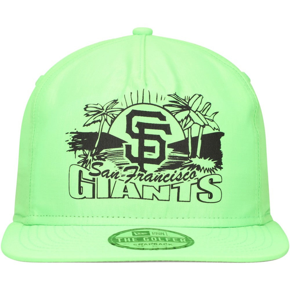 San Francisco Giants Neon Golfer Snapback Hat Green