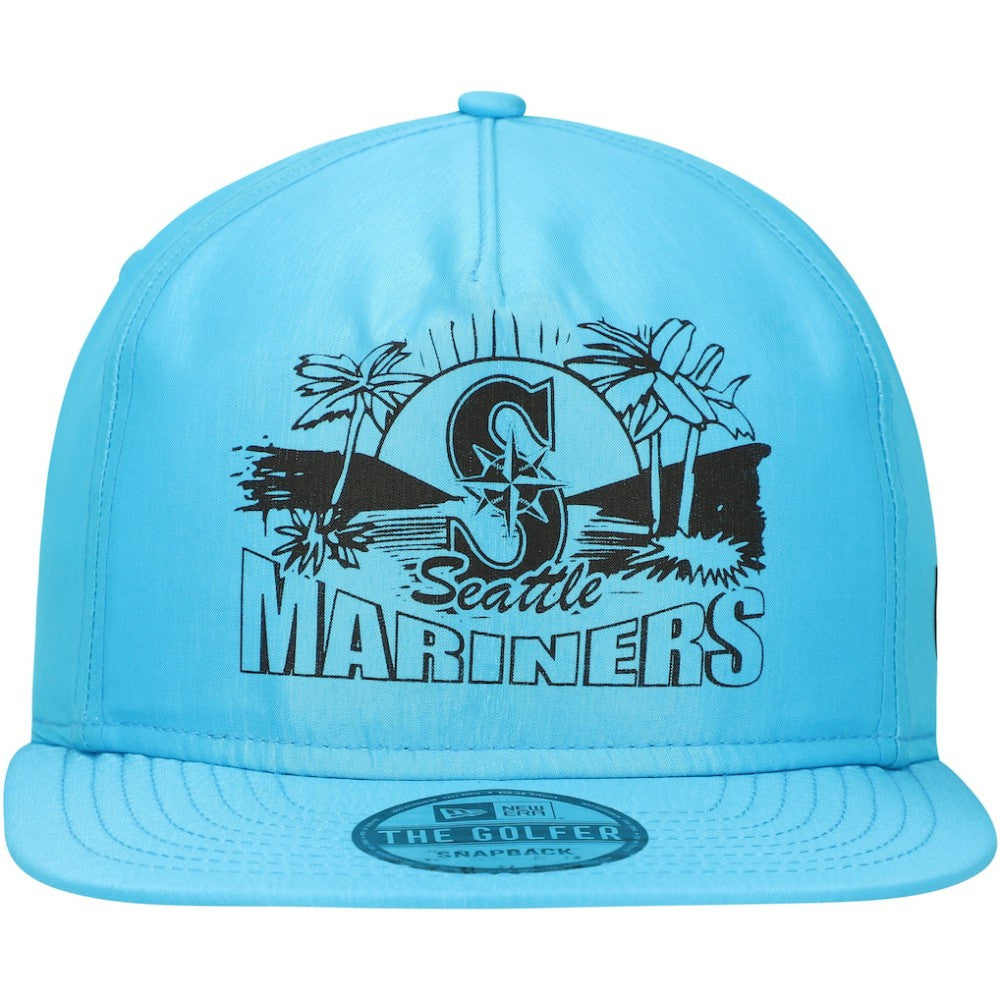 Seattle Mariners Neon Golfer Snapback Hat Blue