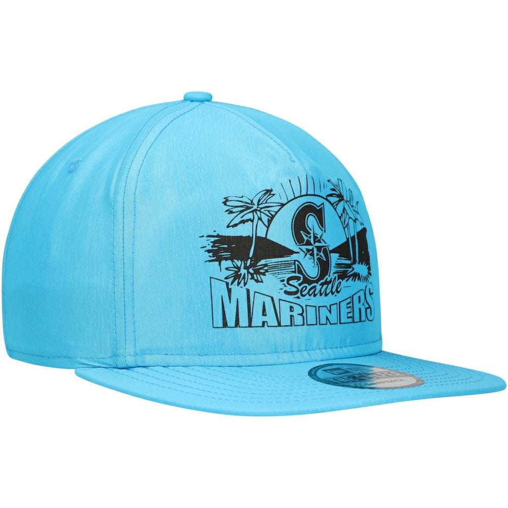 Seattle Mariners Neon Golfer Snapback Hat Blue