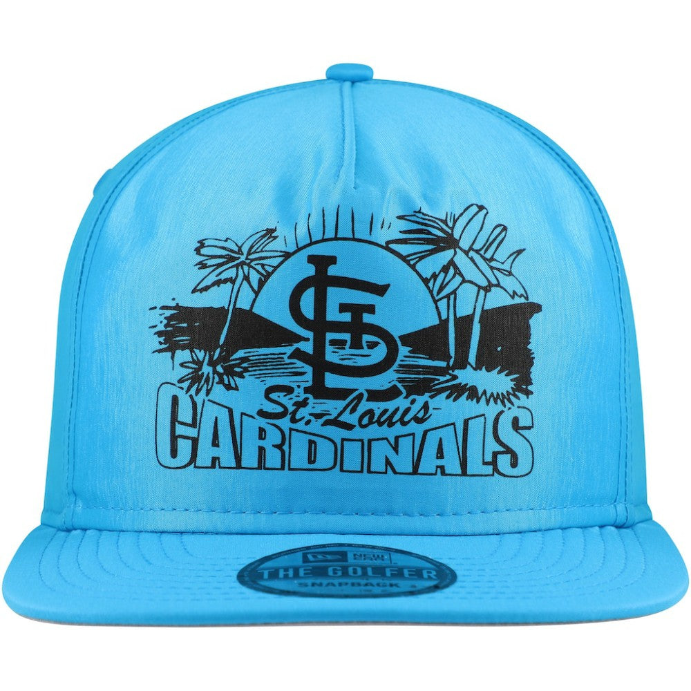 St. Louis Cardinals Neon Golfer Snapback Hat Blue