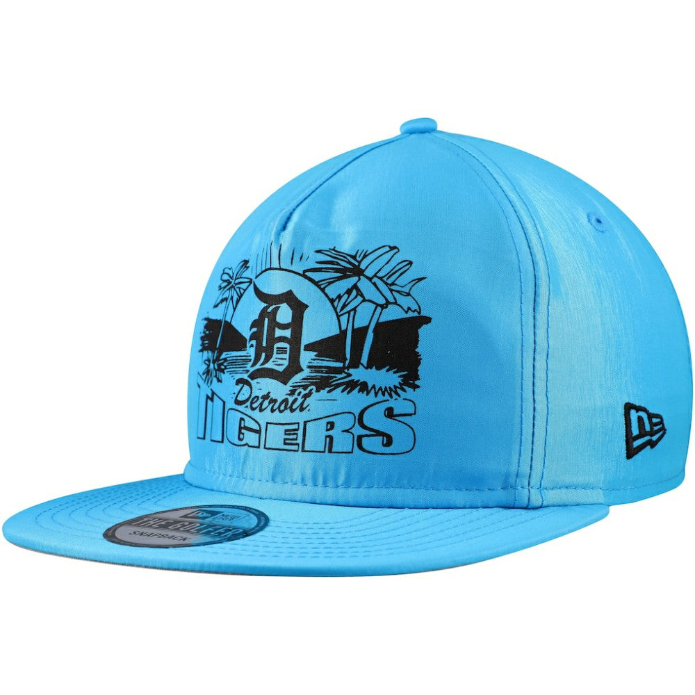 Detroit Tigers Neon Golfer Snapback Hat Blue