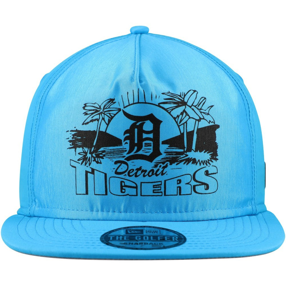 Detroit Tigers Neon Golfer Snapback Hat Blue
