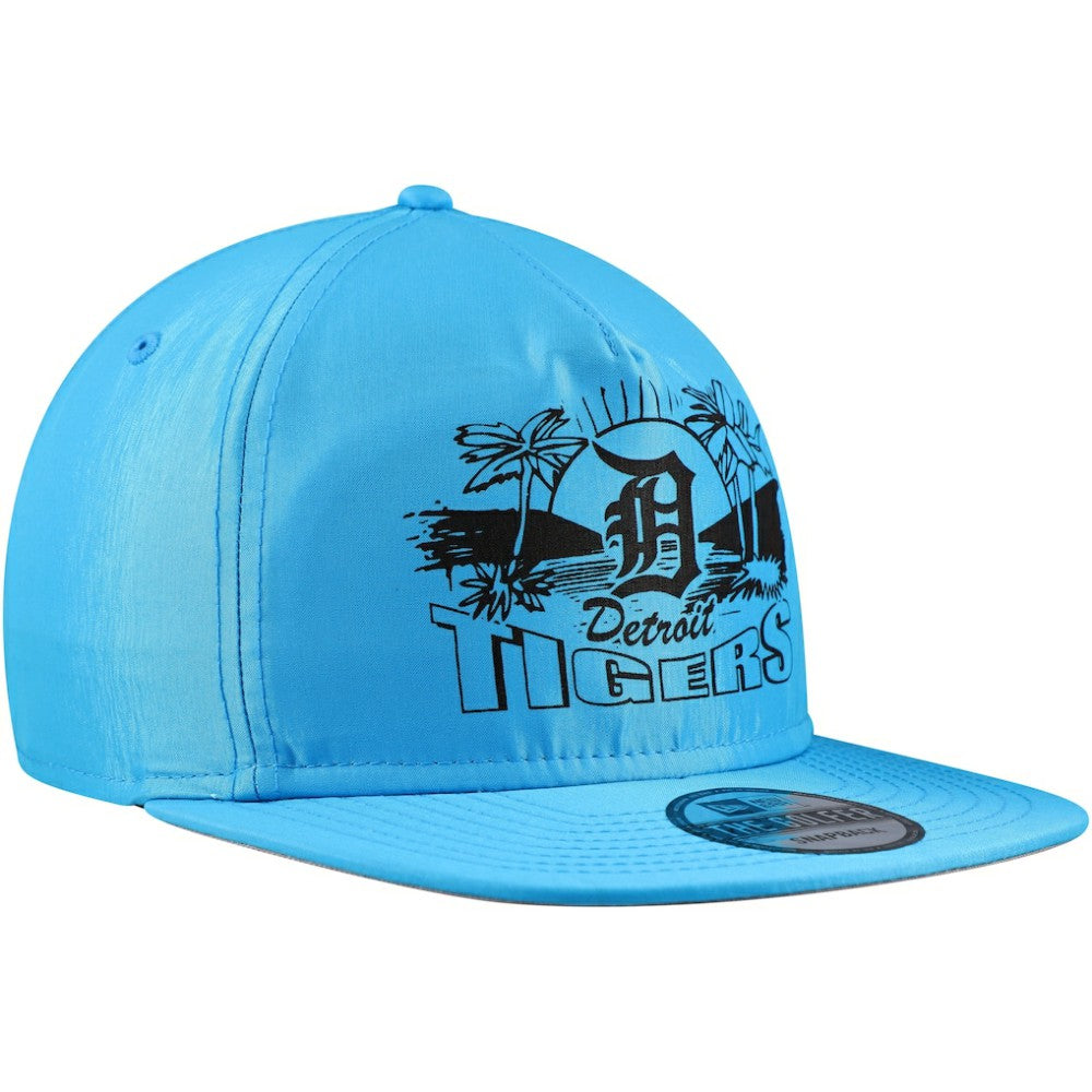 Detroit Tigers Neon Golfer Snapback Hat Blue