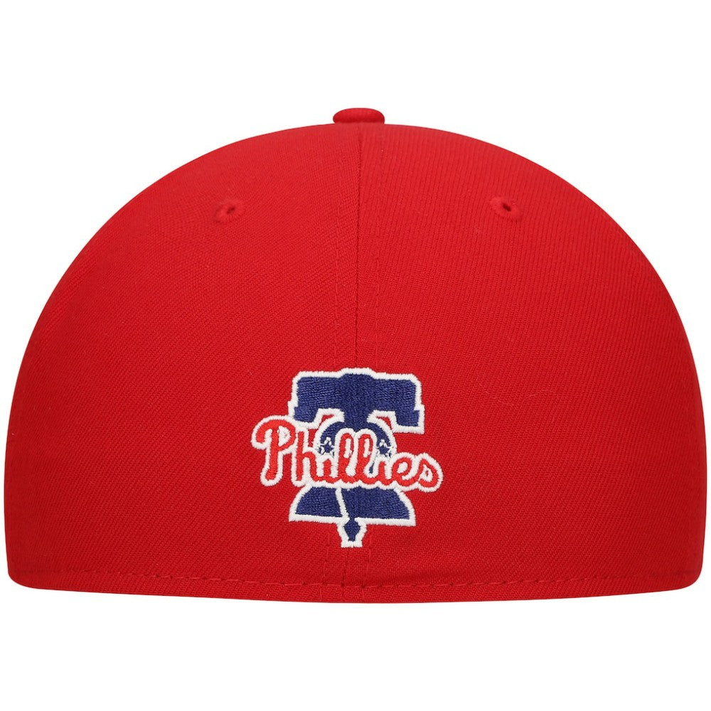 Philadelphia Phillies Shadow Logo 59FIFTY Fitted Hat Red
