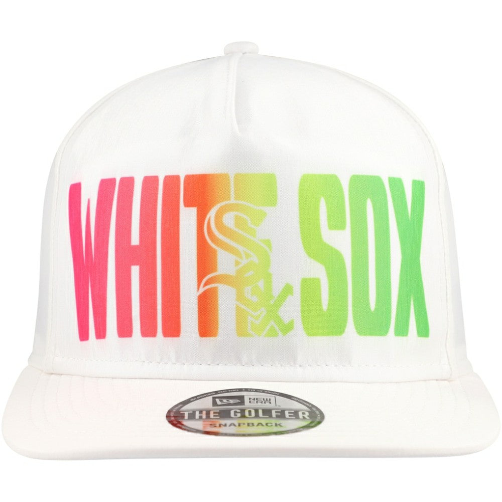 Chicago White Sox Spring Spectrum Golfer Snapback Hat White