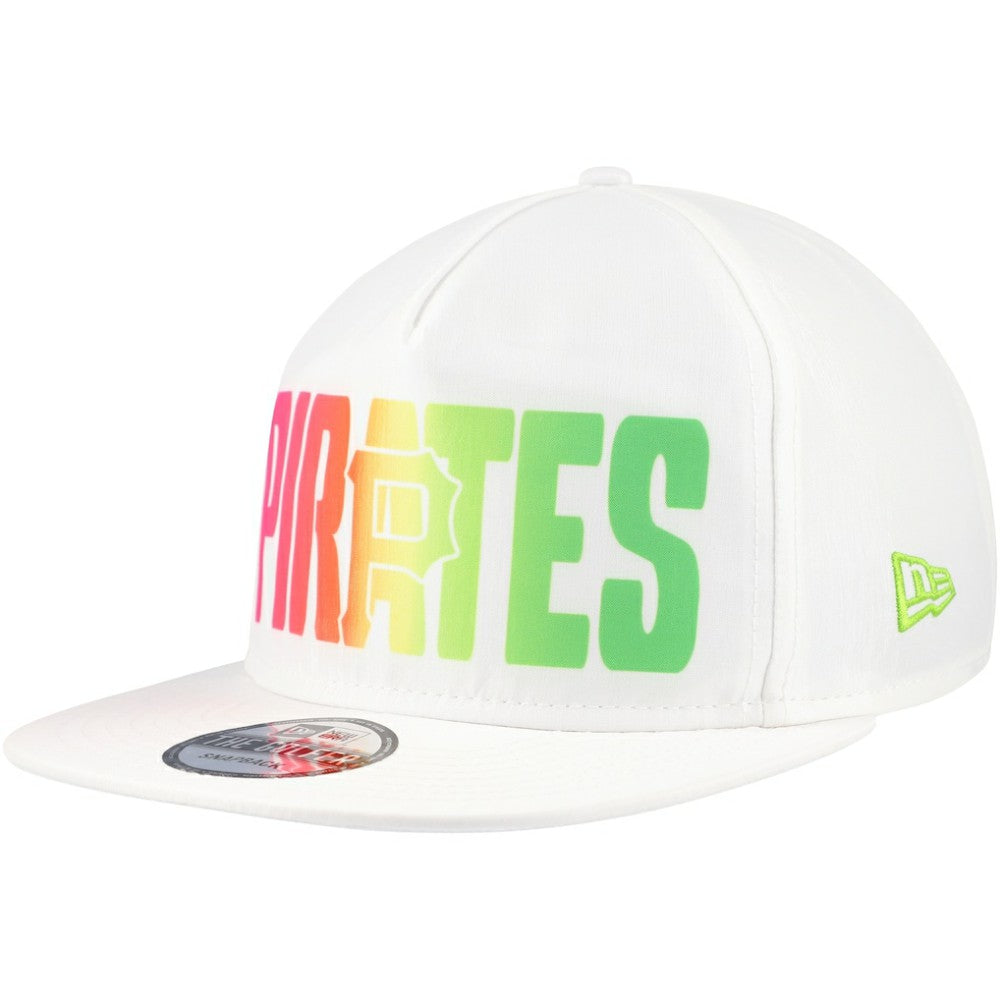 Pittsburgh Pirates Spring Spectrum Golfer Snapback Hat White