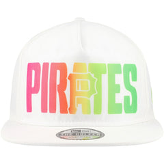 Pittsburgh Pirates Spring Spectrum Golfer Snapback Hat White