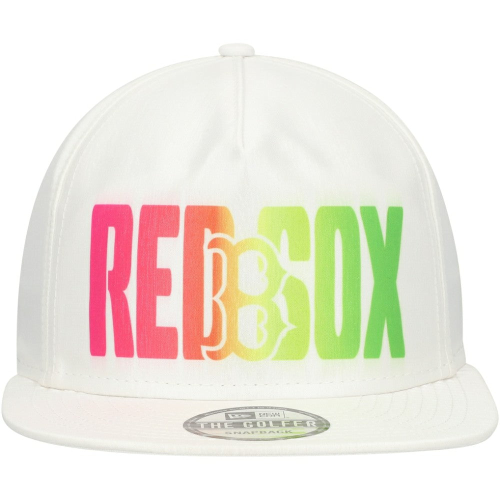 Boston Red Sox Spring Spectrum Golfer Snapback Hat White