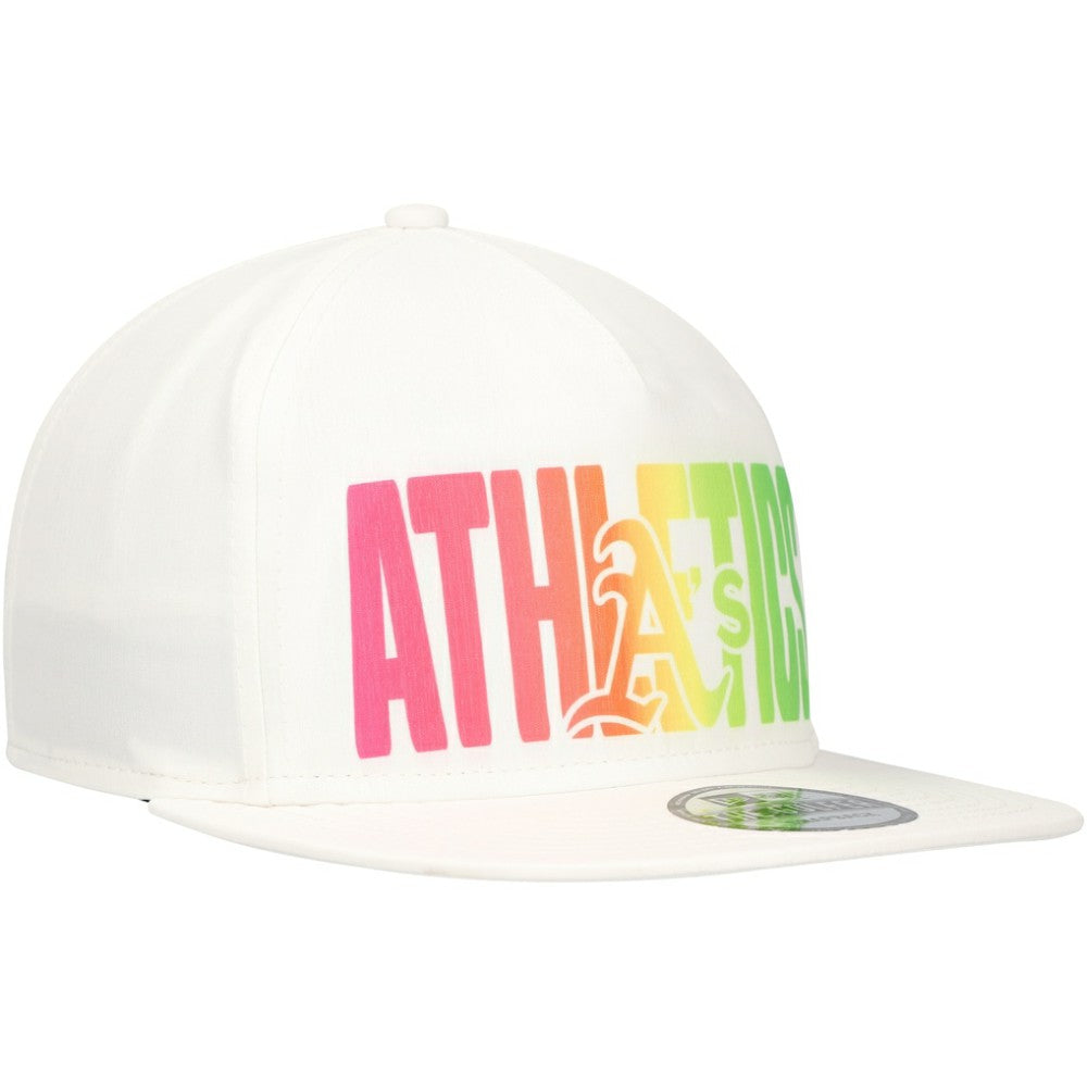 Athletics Spring Spectrum Golfer Snapback Hat White