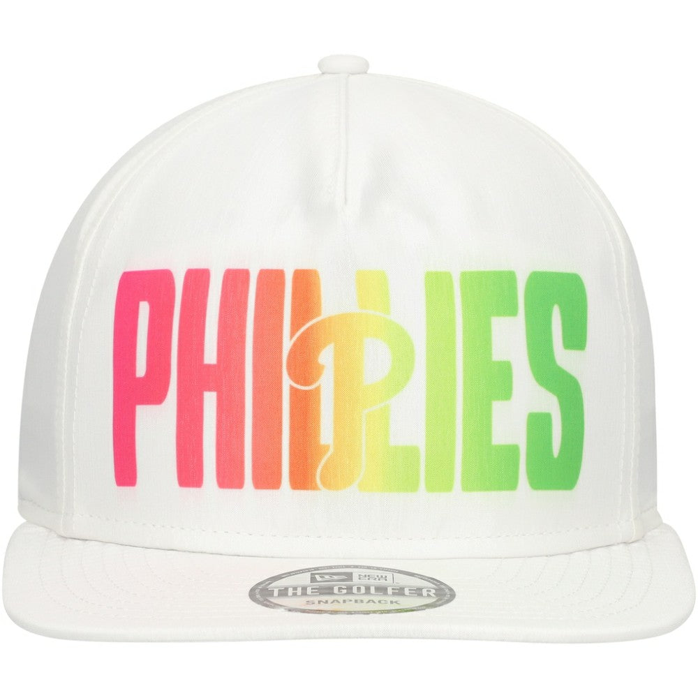 Philadelphia Phillies Spring Spectrum Golfer Snapback Hat White