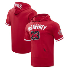Christian McCaffrey San Francisco 49ers Pro Standard Player Name & Number Hoodie T-Shirt - Scarlet discount