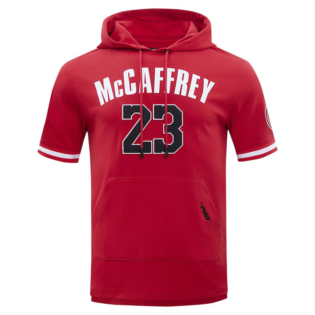 Christian McCaffrey San Francisco 49ers Pro Standard Player Name & Number Hoodie T-Shirt - Scarlet discount