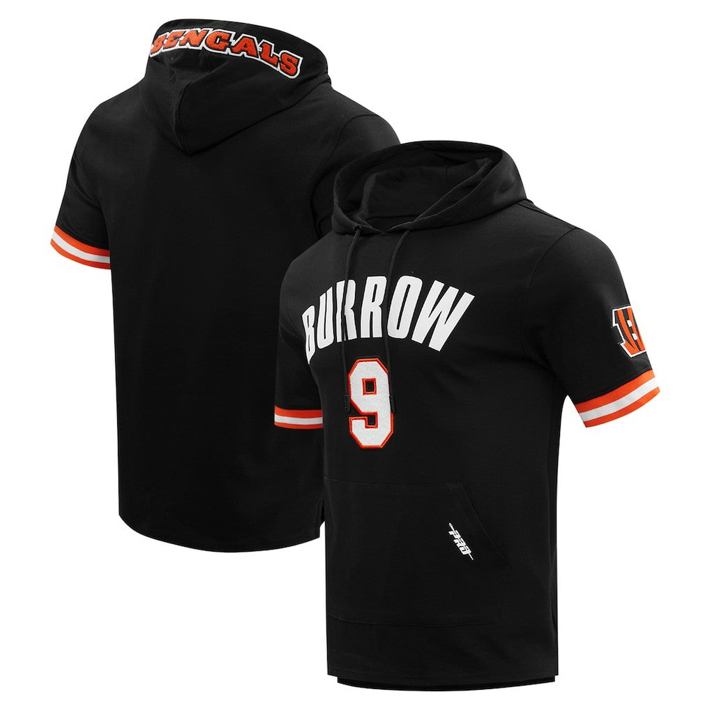 Joe Burrow Cincinnati Bengals Pro Standard Player Name & Number Hoodie T-Shirt - Black discount