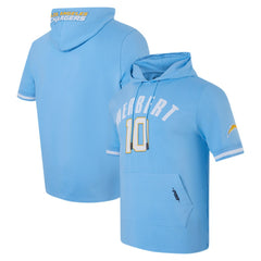 Justin Herbert Los Angeles Chargers Pro Standard Player Name & Number Hoodie T-Shirt - Powder Blue online