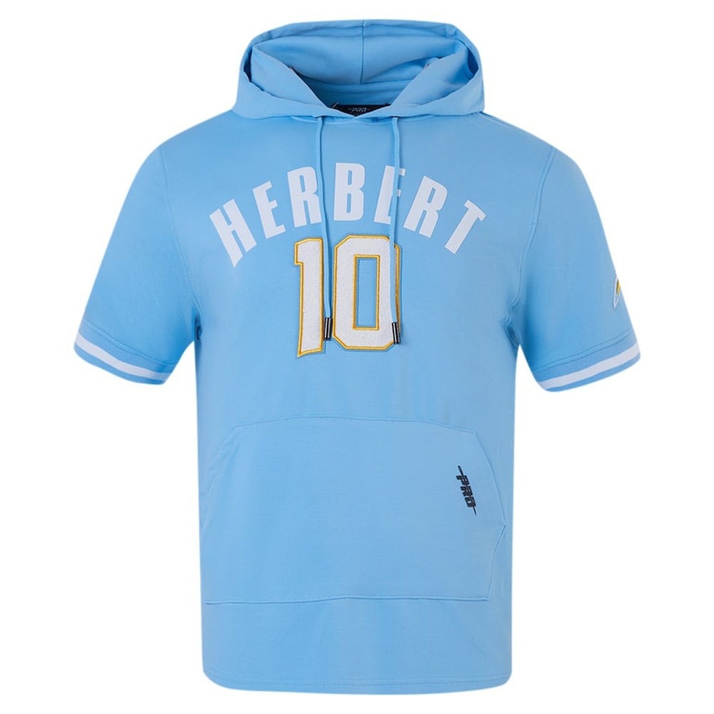 Justin Herbert Los Angeles Chargers Pro Standard Player Name & Number Hoodie T-Shirt - Powder Blue online