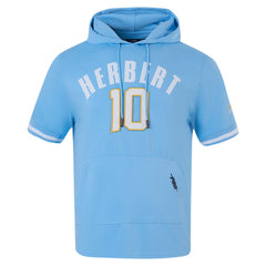 Justin Herbert Los Angeles Chargers Pro Standard Player Name & Number Hoodie T-Shirt - Powder Blue online