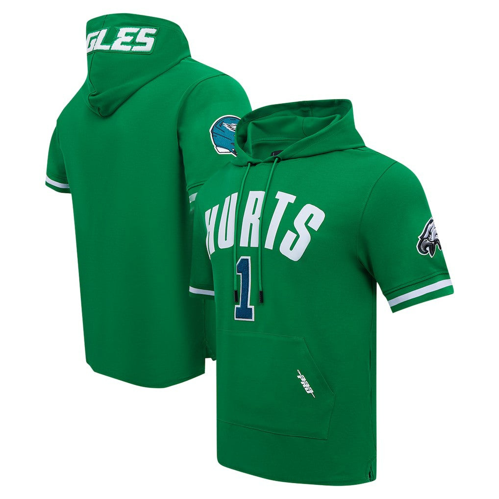Jalen Hurts Philadelphia Eagles Pro Standard Player Name & Number Hoodie T-Shirt - Kelly Green on sale