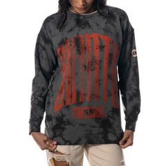 San Francisco Giants The Wild Collective Women's Overdyed Pullover Sweatshirt Charcoal