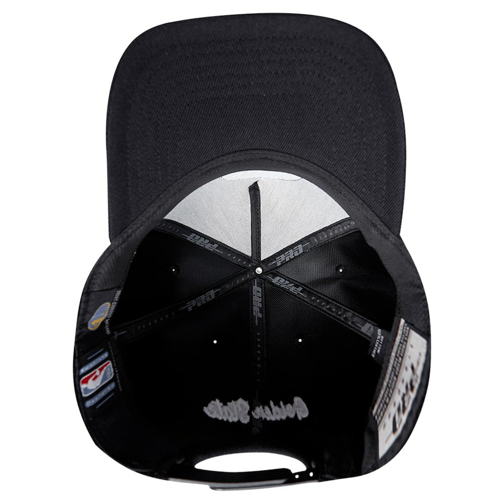 Golden State Warriors Pro Standard Paint the City Pinch Front Snapback Hat sale - Black on sale