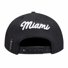 Miami Heat Pro Standard Paint the City Pinch Front Snapback Hat - Black online