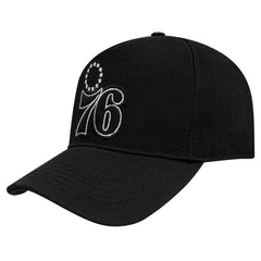 Philadelphia 76ers Pro Standard Paint the City Pinch Front Snapback Hat - Black shop