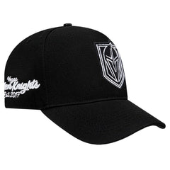 Vegas Golden Knights Pro Standard Paint the City Pinch Front Snapback Hat - Black Hats