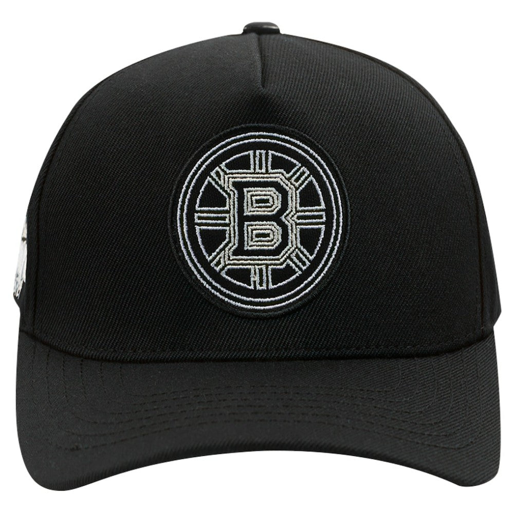 Boston Bruins Pro Standard Paint the City Pinch Front Snapback Hat - Black Hats