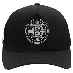 Boston Bruins Pro Standard Paint the City Pinch Front Snapback Hat - Black Hats