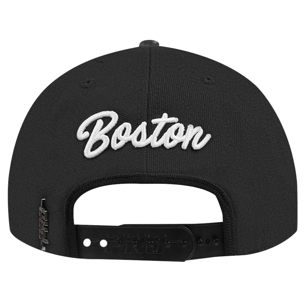 Boston Bruins Pro Standard Paint the City Pinch Front Snapback Hat - Black Hats
