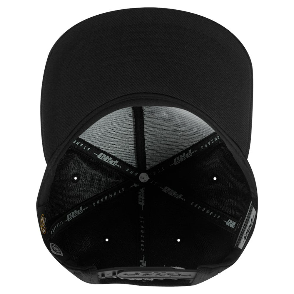 Boston Bruins Pro Standard Paint the City Pinch Front Snapback Hat - Black Hats