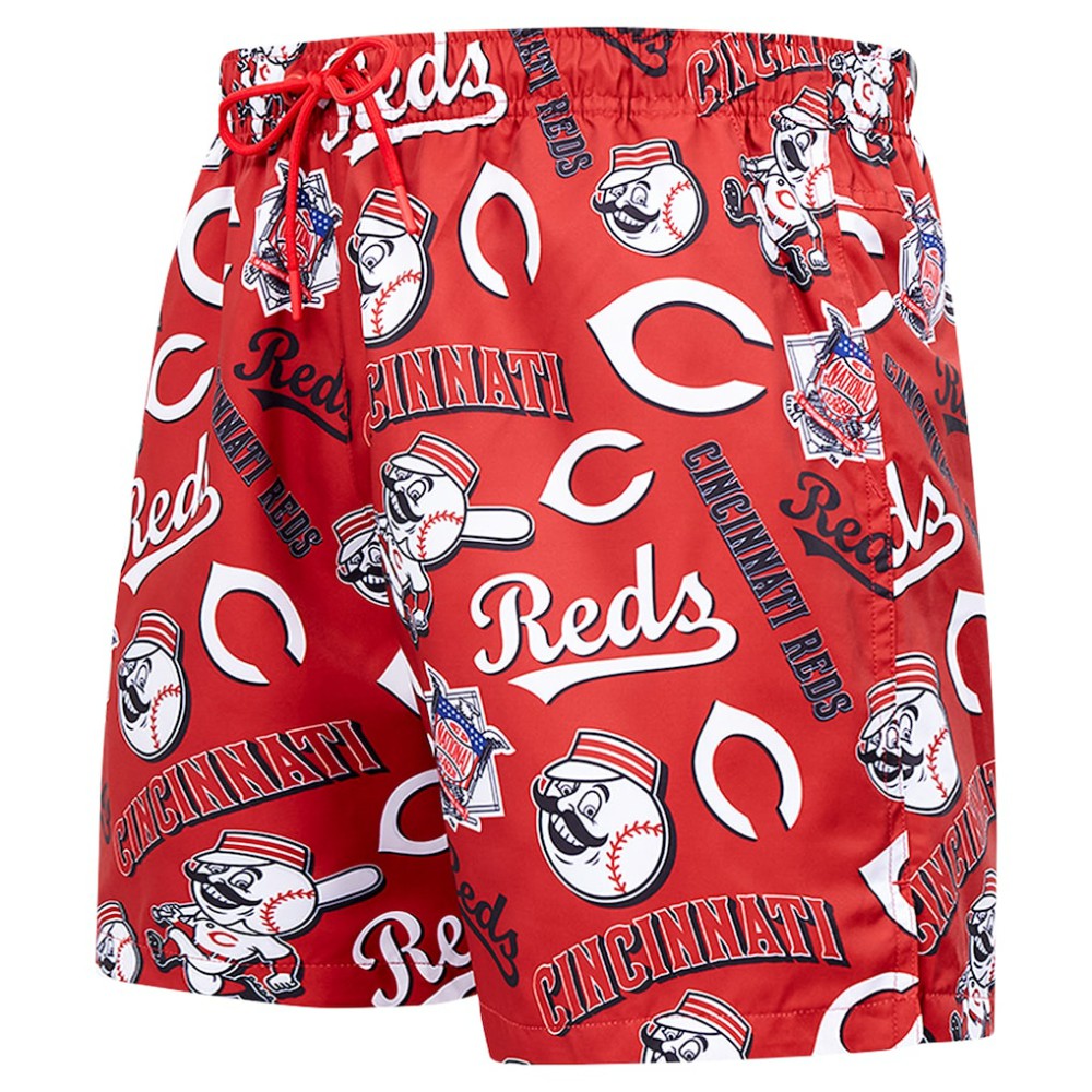 Cincinnati Reds Pro Standard Toss Logo Woven Shorts Black