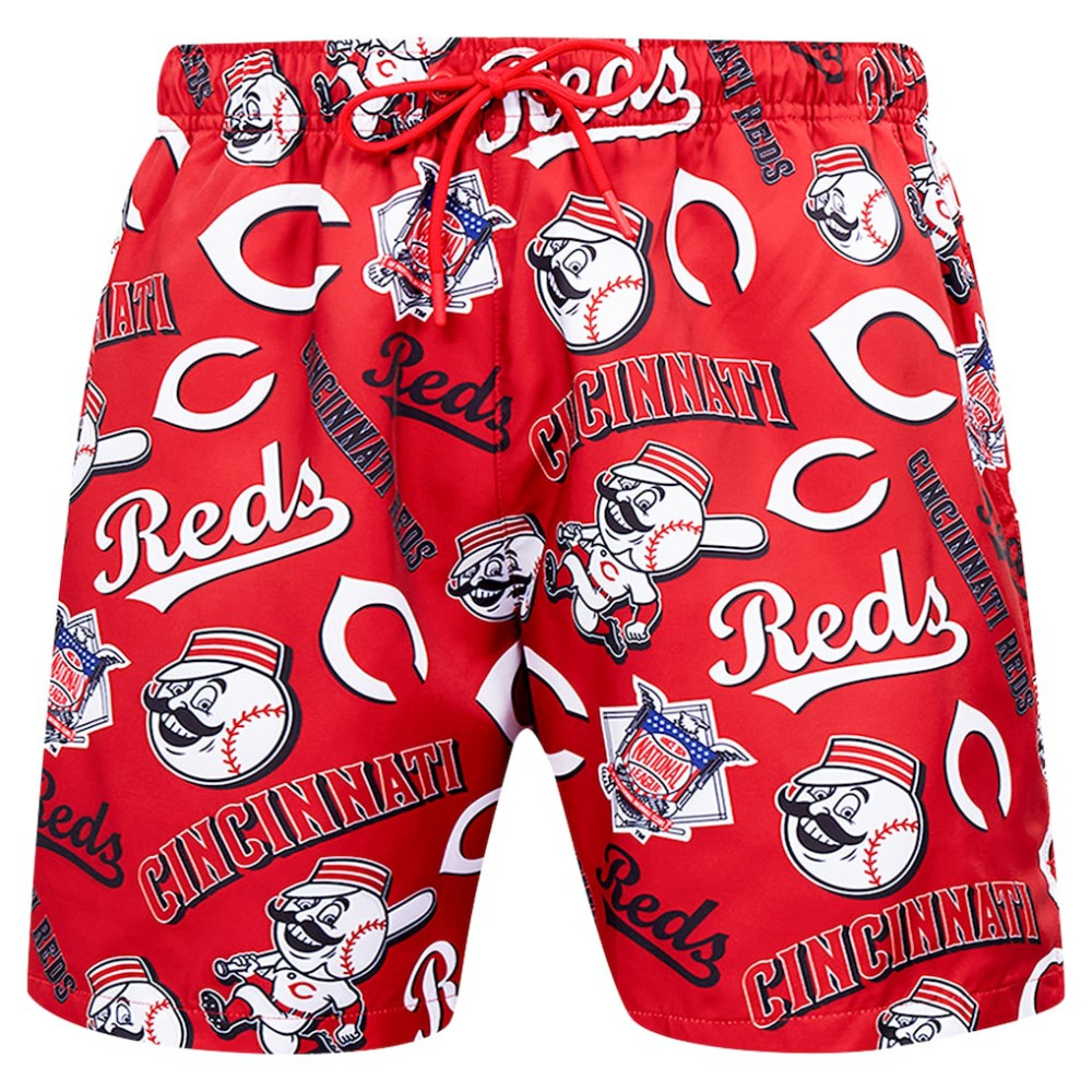 Cincinnati Reds Pro Standard Toss Logo Woven Shorts Black