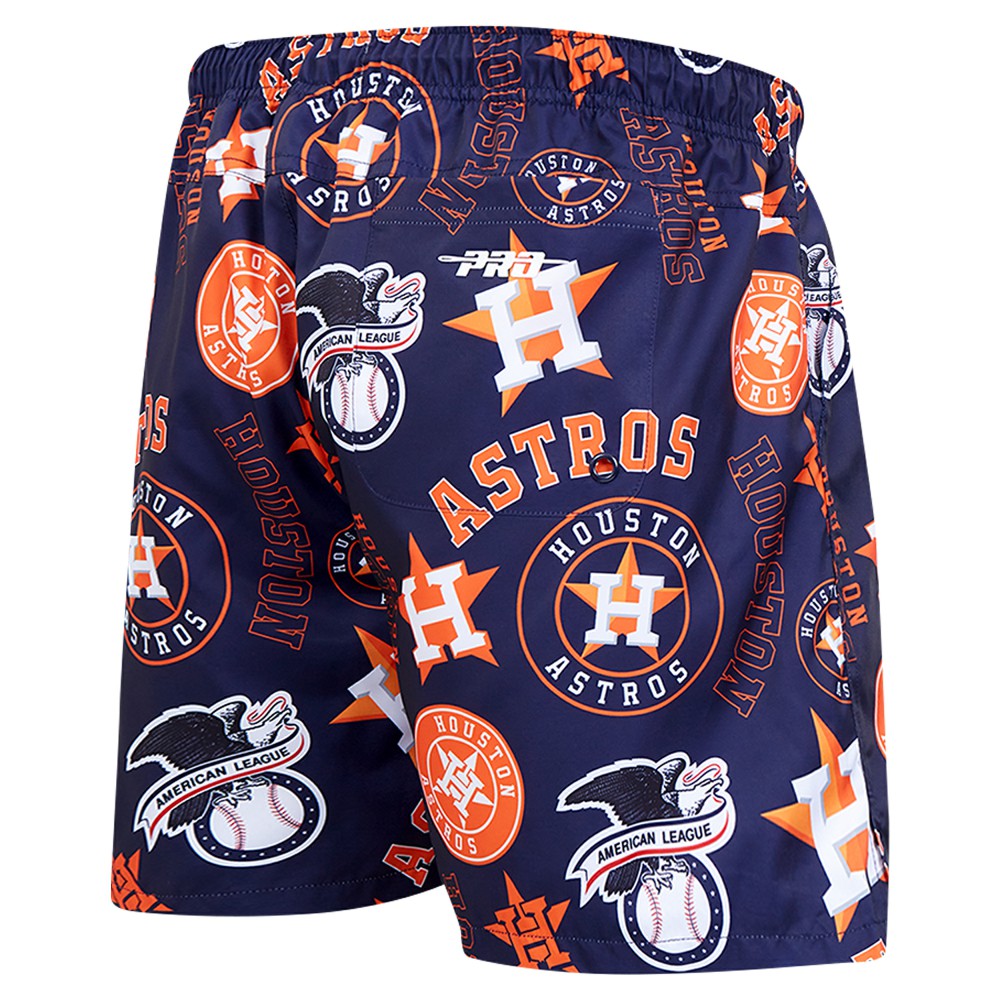 Houston Astros Pro Standard Toss Logo Woven Shorts Navy